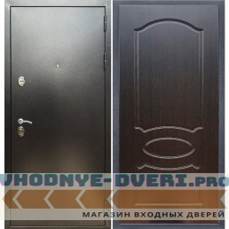 Входная дверь REX (Рекс) 5 (антик серебро) ФЛ-128 венге