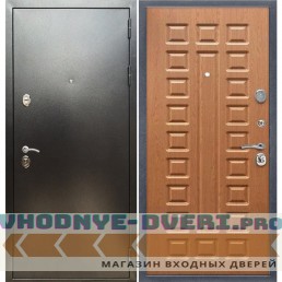 Входная дверь REX (Рекс) 5 (антик серебро) ФЛ-183 орех темный