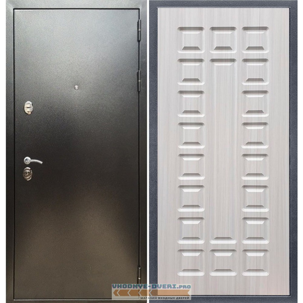 Входная дверь REX (Рекс) 5 (антик серебро) ФЛ-183 сандал светлый