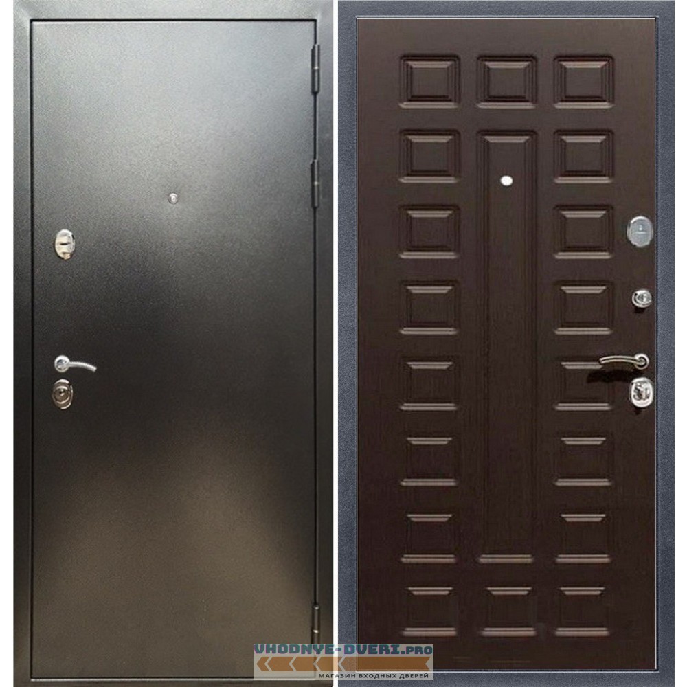 Входная дверь REX (Рекс) 5 (антик серебро) ФЛ-183 венге