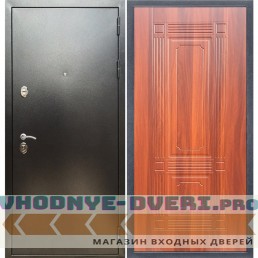 Входная дверь REX (Рекс) 5 (антик серебро) ФЛ-2 итальянский орех 6мм