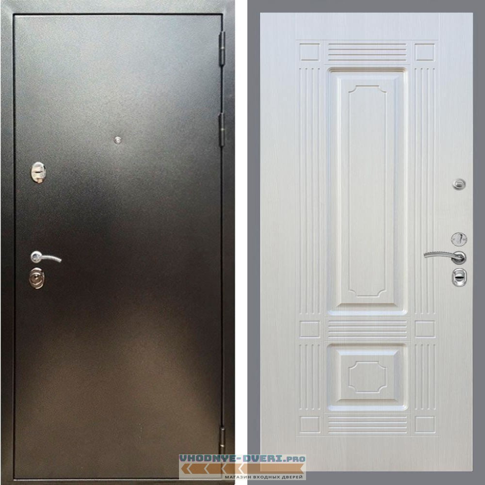 Входная дверь REX (Рекс) 5 (антик серебро) ФЛ-2 Лиственница