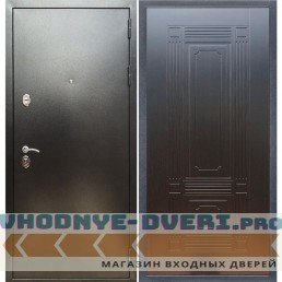 Входная дверь REX (Рекс) 5 (антик серебро) ФЛ-2 венге 6 мм