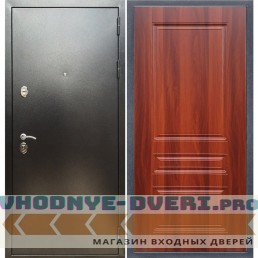 Входная дверь REX (Рекс) 5 (антик серебро) ФЛ-243 итальянский орех