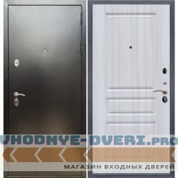 Входная дверь REX (Рекс) 5 (антик серебро) ФЛ-243 Сандал светлый