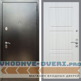 Входная дверь REX (Рекс) 5 (антик серебро) ФЛ-3 Сандал светлый