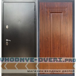 Входная дверь REX (Рекс) 5 (антик серебро) ФЛ-4 мореная берёза