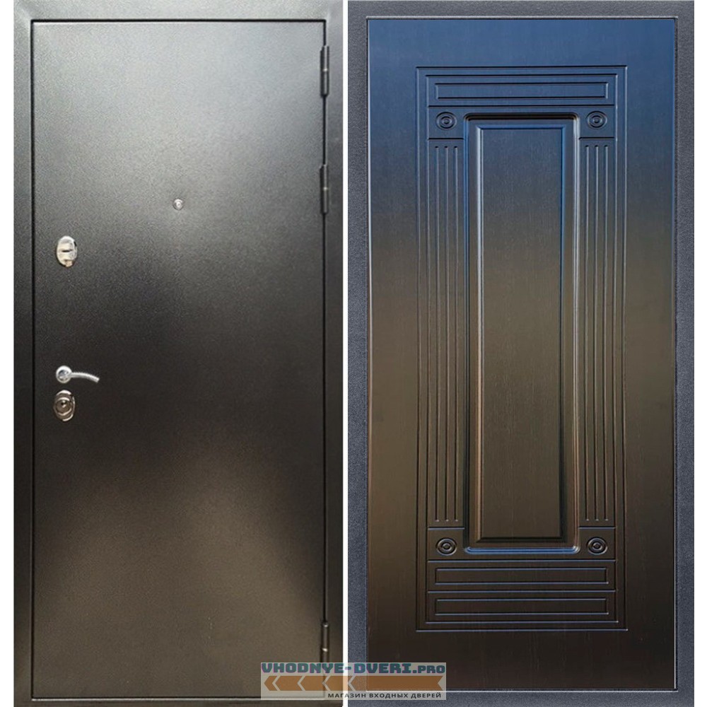 Входная дверь REX (Рекс) 5 (антик серебро) ФЛ-4 венге