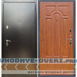 Входная дверь REX (Рекс) 5 (антик серебро) ФЛ-58 Мореная береза