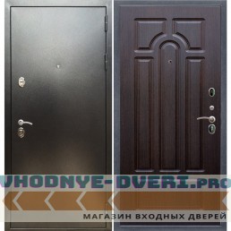 Входная дверь REX (Рекс) 5 (антик серебро) ФЛ-58 Венге