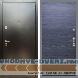 Входная дверь REX (Рекс) 5 (антик серебро) Гладкая дуб тангент