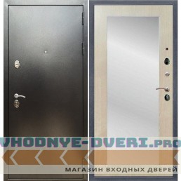 Входная дверь REX (Рекс) 5 (антик серебро) пастораль беленый дуб