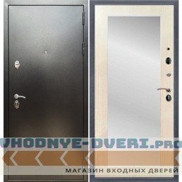 Входная дверь REX (Рекс) 5 (антик серебро) пастораль лиственница беж