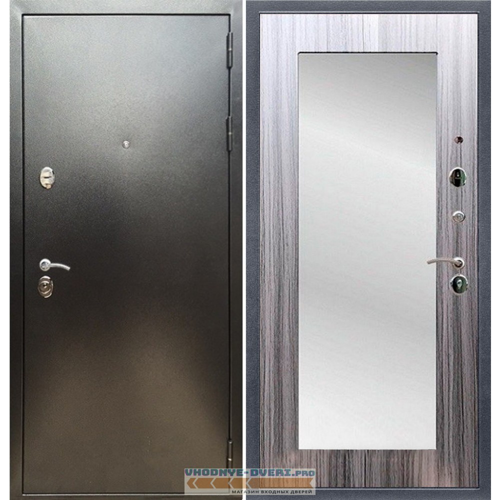 Входная дверь REX (Рекс) 5 (антик серебро) пастораль сандал серый