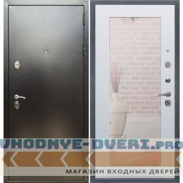 Входная дверь REX (Рекс) 5 (антик серебро) пастораль белый матовый