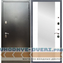 Входная дверь REX (Рекс) 5 (антик серебро) сб-16 белый матовый