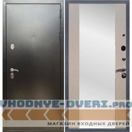 Входная дверь REX (Рекс) 5 (антик серебро) сб-16 лиственница бежевая