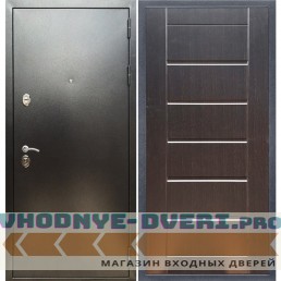 Входная дверь REX (Рекс) 5 (антик серебро) сити 16 мм венге