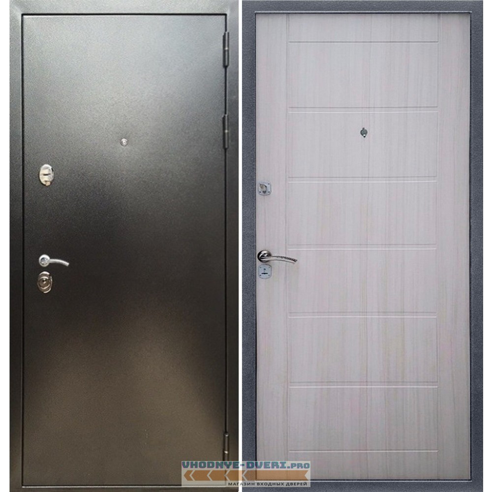 Входная дверь REX (Рекс) 5 (антик серебро) сити 6 мм сандал светлый