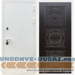 Входная дверь REX (Рекс) 5 белая шагрень д-18 венге