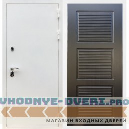 Входная дверь REX (Рекс) 5 белая шагрень ФЛ-1 венге