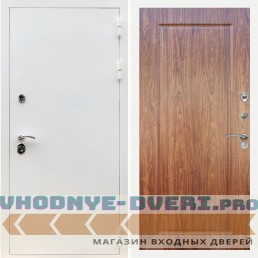 Входная дверь REX (Рекс) 5 белая шагрень ФЛ-119 Мореная береза