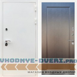 Входная дверь REX (Рекс) 5 белая шагрень ФЛ-119 Венге