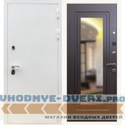Входная дверь REX (Рекс) 5 белая шагрень ФЛЗ-120 венге