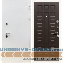 Входная дверь REX (Рекс) 5 белая шагрень ФЛ-183 венге