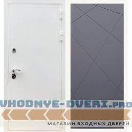 Входная дверь REX (Рекс) 5 белая шагрень ФЛ-291 силк титан