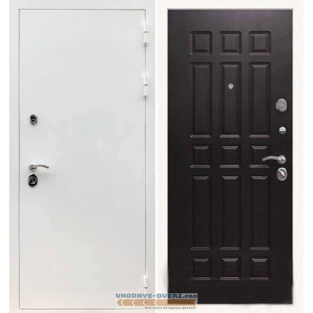 Входная дверь REX (Рекс) 5 белая шагрень ФЛ-33 венге