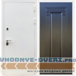 Входная дверь REX (Рекс) 5 белая шагрень ФЛ-4 венге
