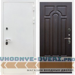 Входная дверь REX (Рекс) 5 белая шагрень ФЛ-58 Венге