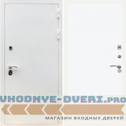 Входная дверь REX (Рекс) 5 белая шагрень Гладкая белый матовый