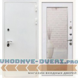 Входная дверь REX (Рекс) 5 белая шагрень пастораль белый ясень