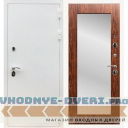 Входная дверь REX (Рекс) 5 белая шагрень пастораль мореная береза