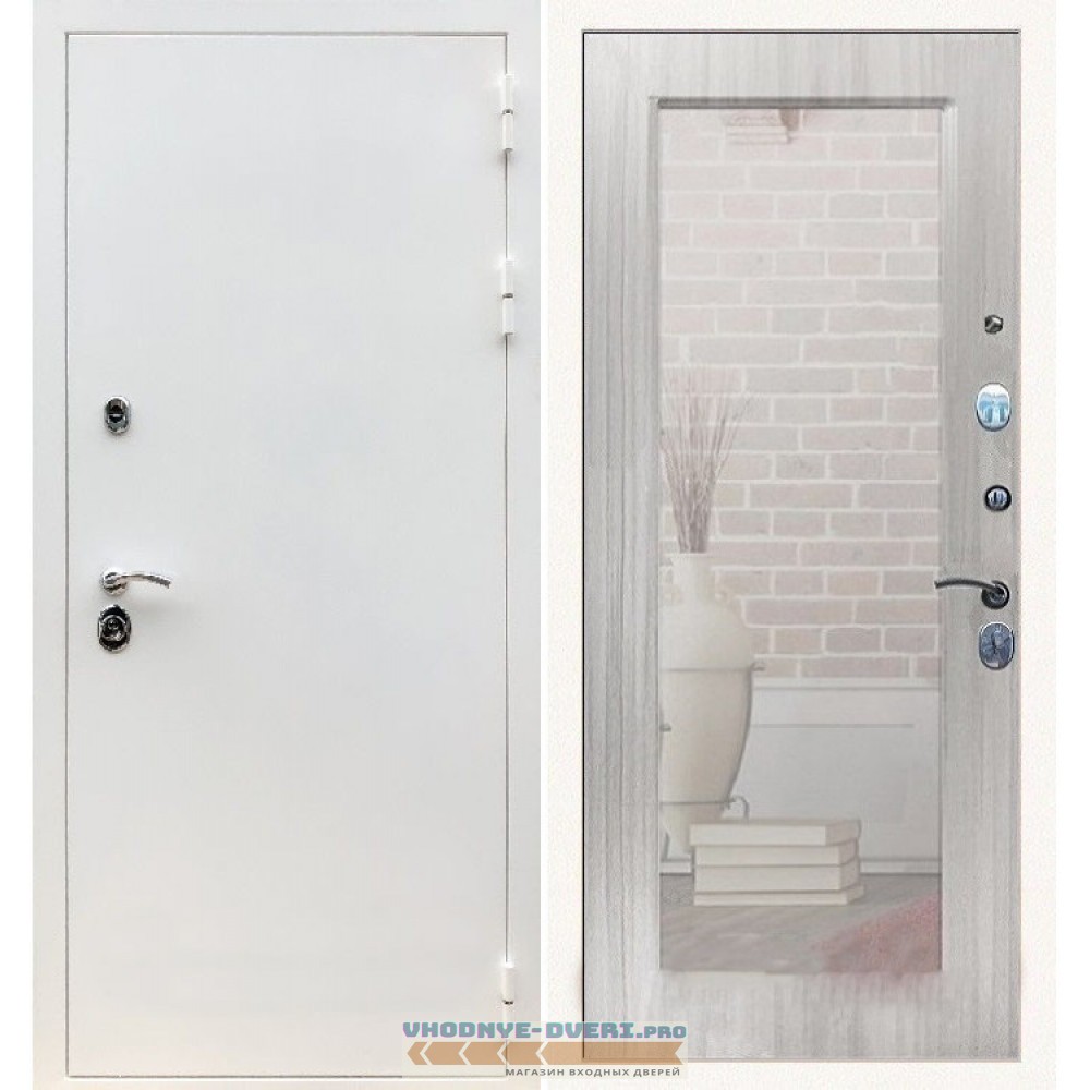 Входная дверь REX (Рекс) 5 белая шагрень Пастораль сандал светлый