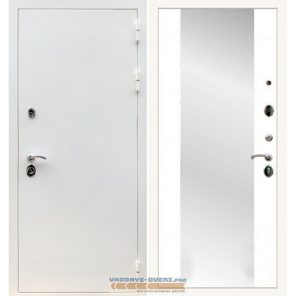 Входная дверь REX (Рекс) 5 белая шагрень сб-16 белый матовый