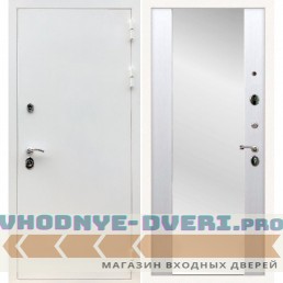 Входная дверь REX (Рекс) 5 белая шагрень сб-16 белый ясень