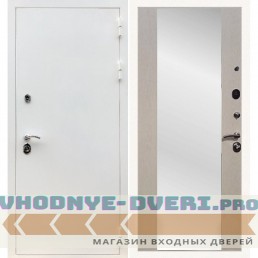 Входная дверь REX (Рекс) 5 белая шагрень сб-16 лиственница бежевая