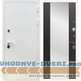 Входная дверь REX (Рекс) 5 белая шагрень сб-16 венге