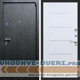 Входная дверь REX (Рекс) 3 Черный крокодил B03 молдинги белый ясень