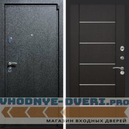 Входная дверь REX (Рекс) 3 Черный крокодил B03 молдинги венге