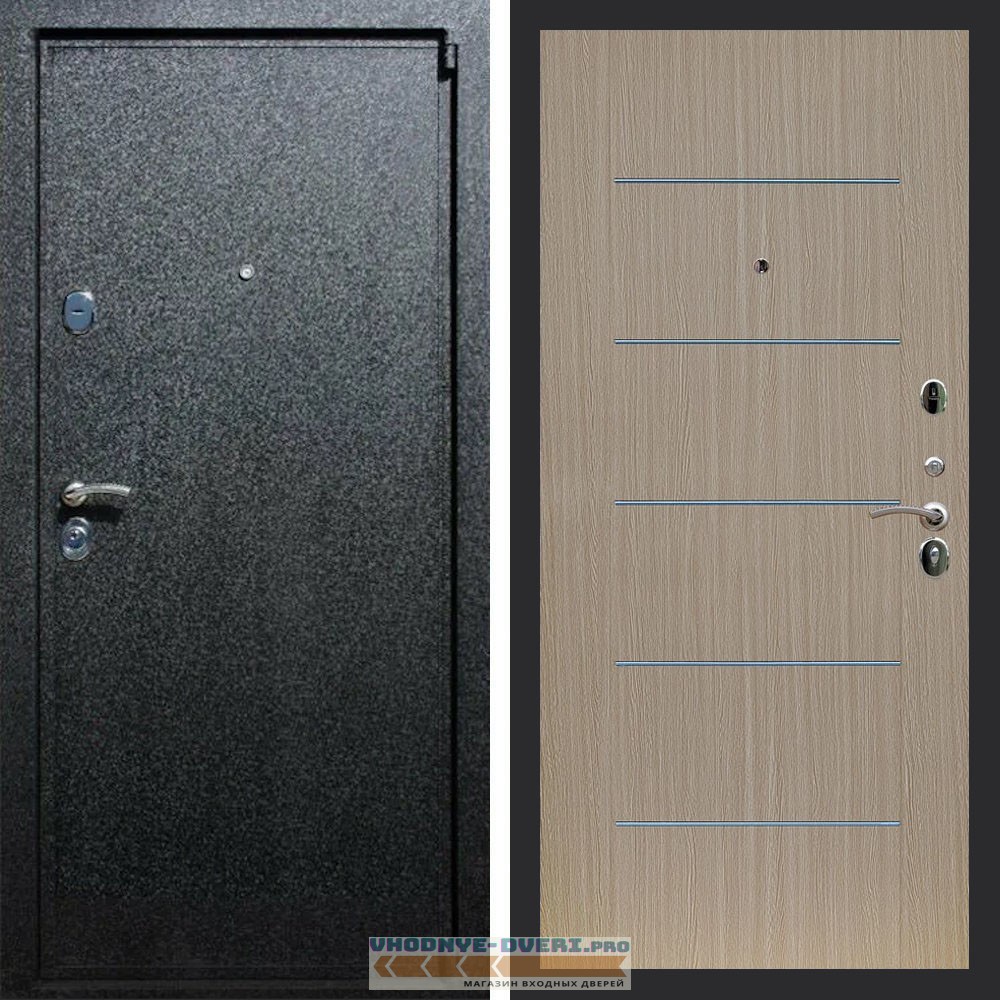 Входная дверь REX (Рекс) 3 Черный крокодил B03 молдинги венге светлый