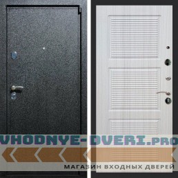 Входная дверь REX (Рекс) 3 Черный крокодил ФЛ-1 Сандал светлый