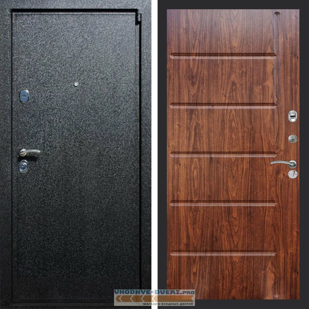 Входная дверь REX (Рекс) 3 Черный крокодил ФЛ-102 Мореная береза