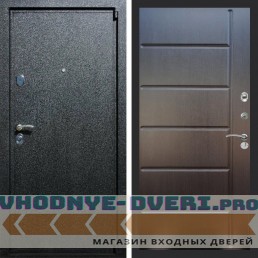 Входная дверь REX (Рекс) 3 Черный крокодил ФЛ-102 Венге