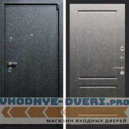 Входная дверь REX (Рекс) 3 Черный крокодил ФЛ-117 штукатурка графит