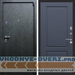 Входная дверь REX (Рекс) 3 Черный крокодил ФЛ-117 силк титан