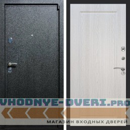 Входная дверь REX (Рекс) 3 Черный крокодил ФЛ-119 Белый ясень